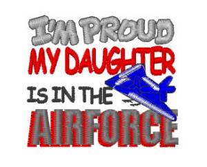 Picture of Air Force Daughter Machine Embroidery Design