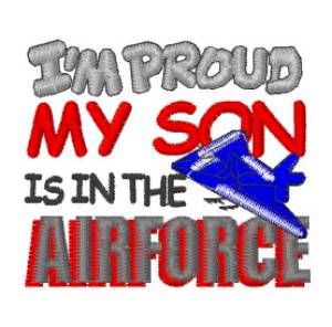 Picture of Air Force Son Machine Embroidery Design