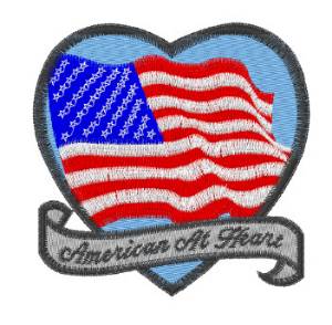 Picture of American At Heart Machine Embroidery Design