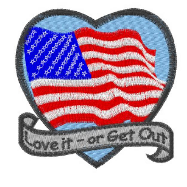 Picture of American At Heart Machine Embroidery Design