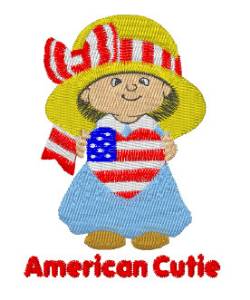 Picture of American Cutie Machine Embroidery Design