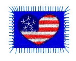 Picture of American Logo Machine Embroidery Design