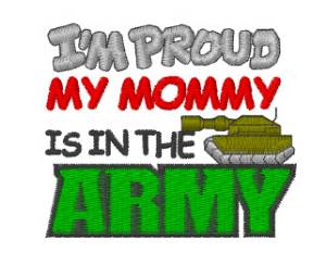 Picture of Army Mommy Machine Embroidery Design