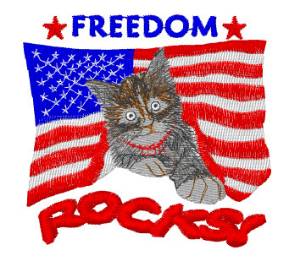 Picture of Freedom Rocks Machine Embroidery Design