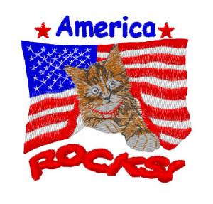 Picture of Freedom Rocks America Machine Embroidery Design