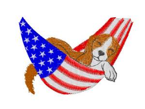 Picture of American Dog Machine Embroidery Design