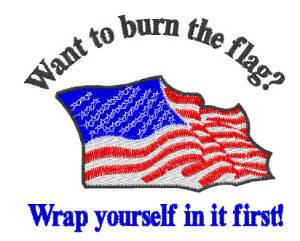 Picture of America Flag First Machine Embroidery Design