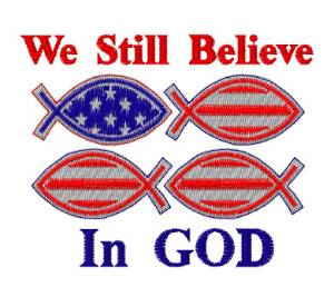 Picture of Believe in God Machine Embroidery Design