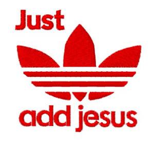 Picture of Just Add Jesus Machine Embroidery Design