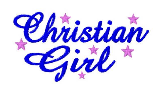 Picture of Christian Girl Machine Embroidery Design
