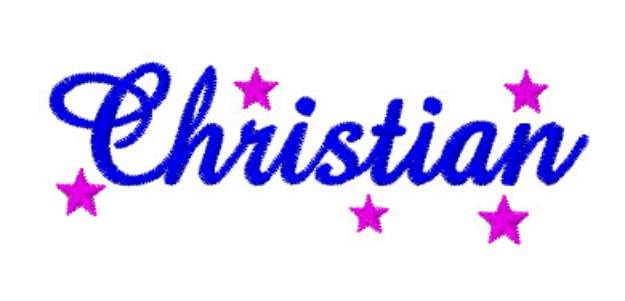 Picture of Christian Girl Logo Machine Embroidery Design