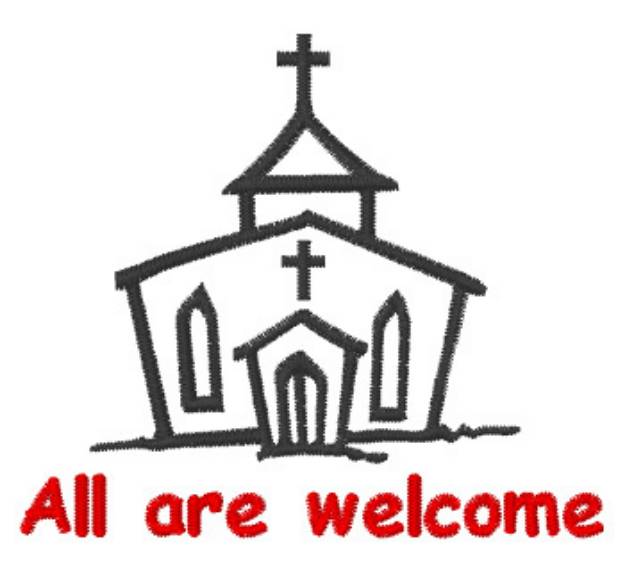 Picture of Church Welcome Machine Embroidery Design