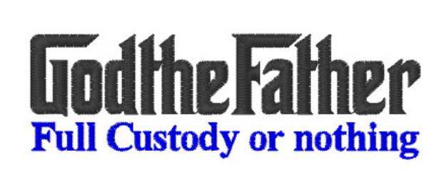 Picture of GodFather Full Custody Machine Embroidery Design