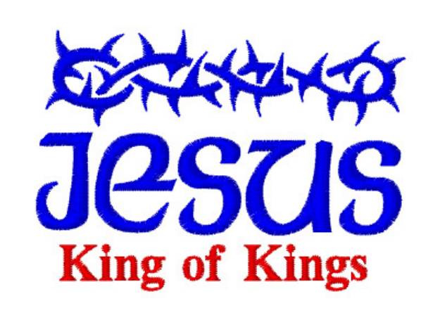 Picture of Jesus King of Kings Machine Embroidery Design