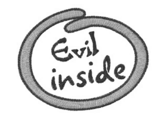 Picture of Evil Inside Machine Embroidery Design