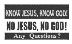 Picture of Know Jesus Questions Machine Embroidery Design