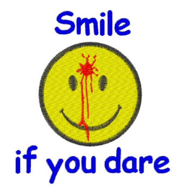 Picture of Smile If You Dare Machine Embroidery Design