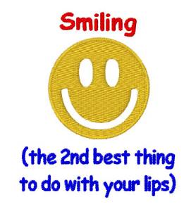 Picture of Empty Smiley Smiling Machine Embroidery Design