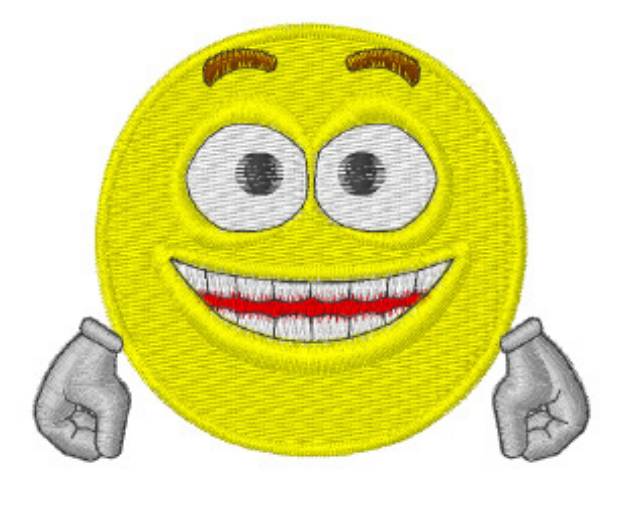 Picture of Happy Smiley Machine Embroidery Design