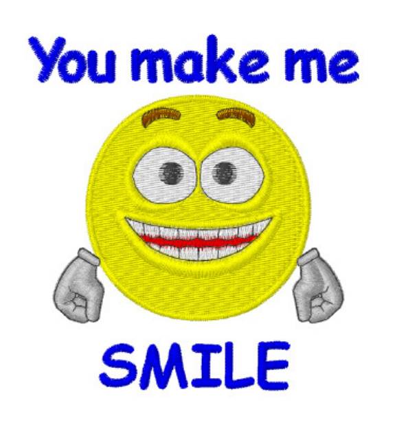 Picture of You Make Me Smile Machine Embroidery Design