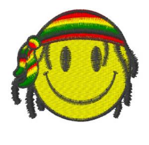 Picture of Jamaica Smiley Logo Machine Embroidery Design