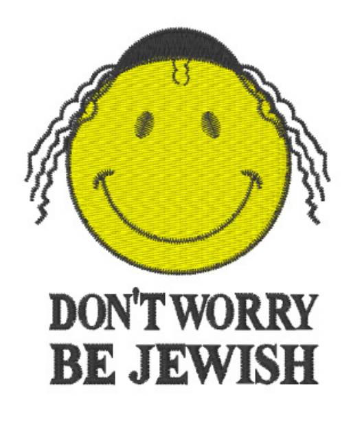 Picture of Jewish Smiley Machine Embroidery Design