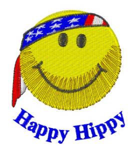 Picture of Happy Hippy Machine Embroidery Design