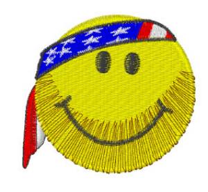 Picture of Scruffy Smiley Logo Machine Embroidery Design