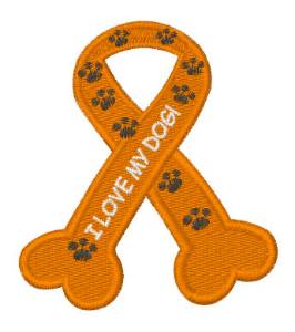 Picture of Dog Lovers Ribbon Machine Embroidery Design
