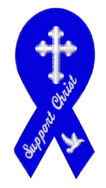 Picture of Support Christ Machine Embroidery Design