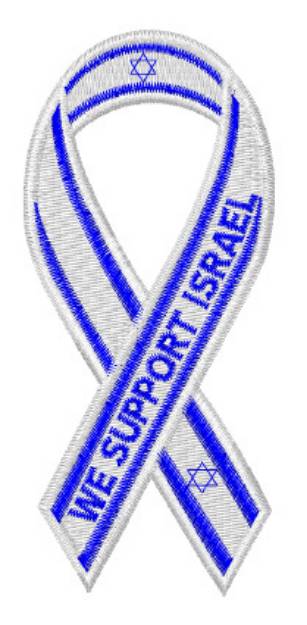 Picture of We Support Israel Machine Embroidery Design