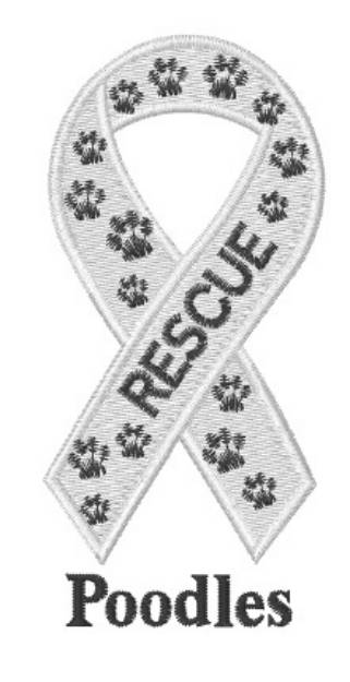 Picture of Poodle Rescue Machine Embroidery Design