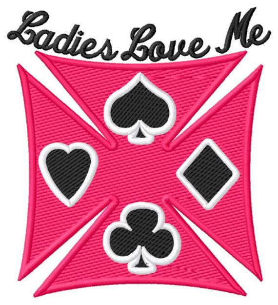 Picture of Ladies Love Me Machine Embroidery Design