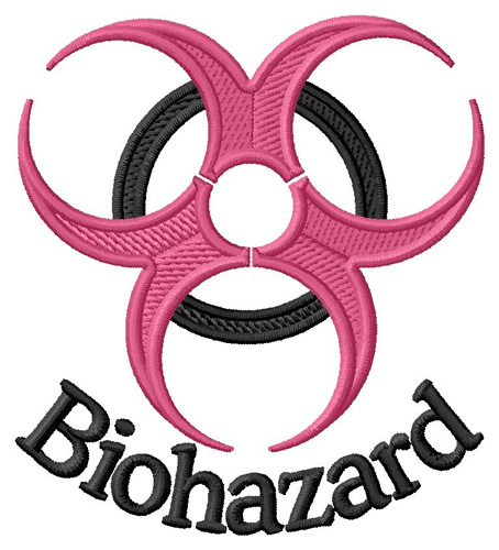 Biohazard Machine Embroidery Design