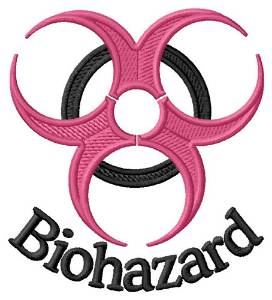 Picture of Biohazard Machine Embroidery Design