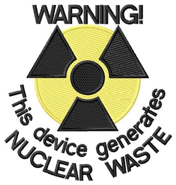 Picture of Warning Machine Embroidery Design