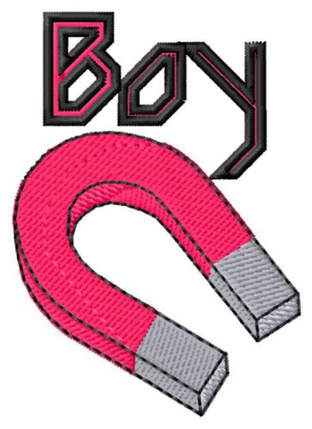 Picture of Boy Magnet Machine Embroidery Design