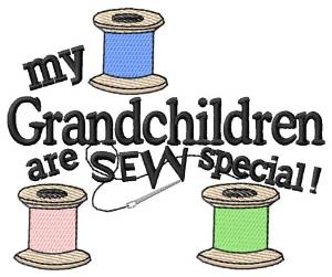 Picture of Grandchildren Special Machine Embroidery Design