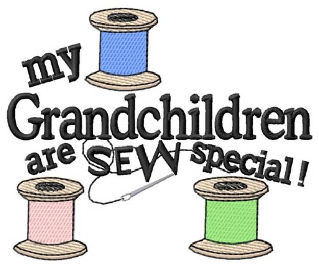 Picture of Grandchildren Special Machine Embroidery Design