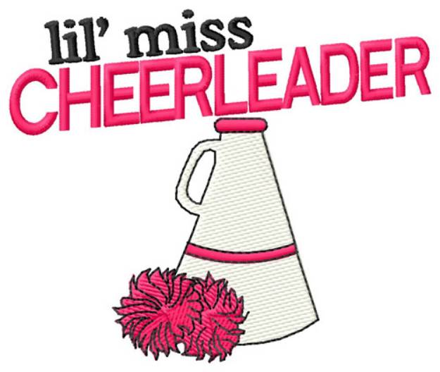 Picture of Lil Miss Cheerleader Machine Embroidery Design