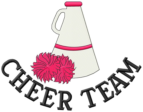 Cheer Team Machine Embroidery Design