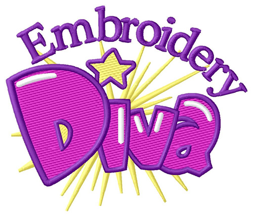 Diva Machine Embroidery Design