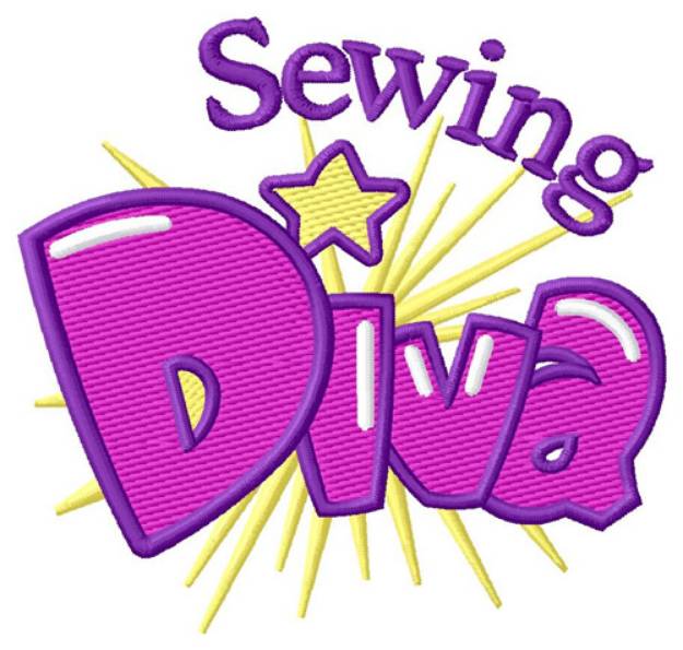 Picture of Sewing Diva Machine Embroidery Design