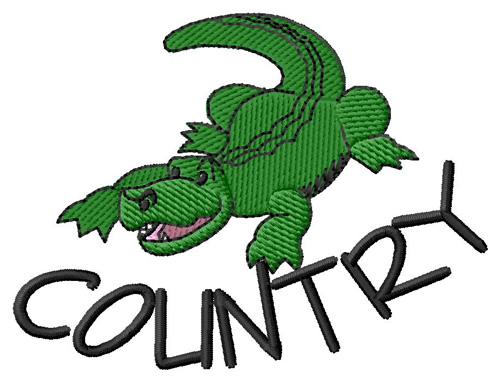 Gator Country Machine Embroidery Design