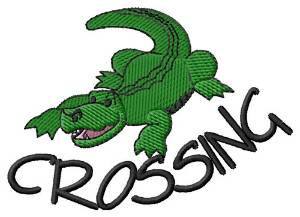 Picture of Gator Crossing Machine Embroidery Design