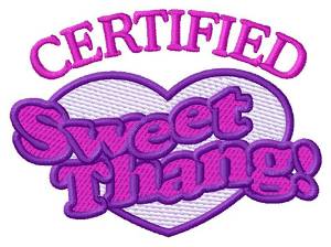 Picture of Certified Sweet Thang Machine Embroidery Design