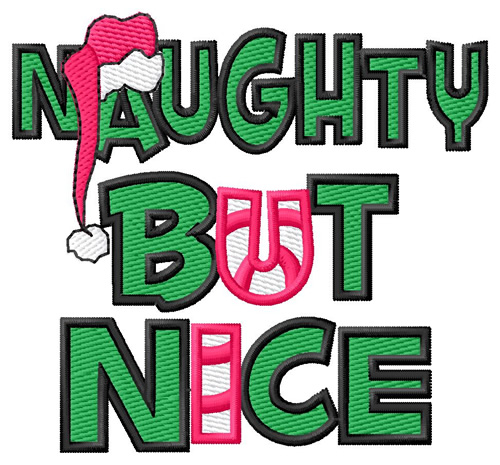 Naughty But Nice Machine Embroidery Design