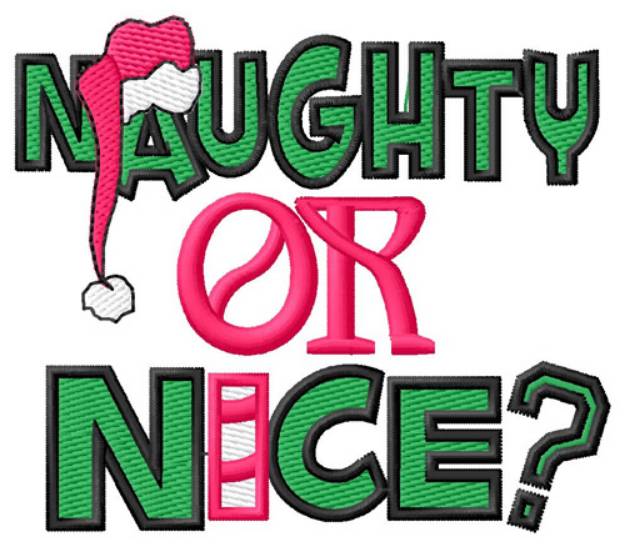 Picture of Naughty or Nice Machine Embroidery Design
