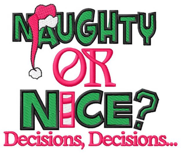Picture of Decisions Machine Embroidery Design