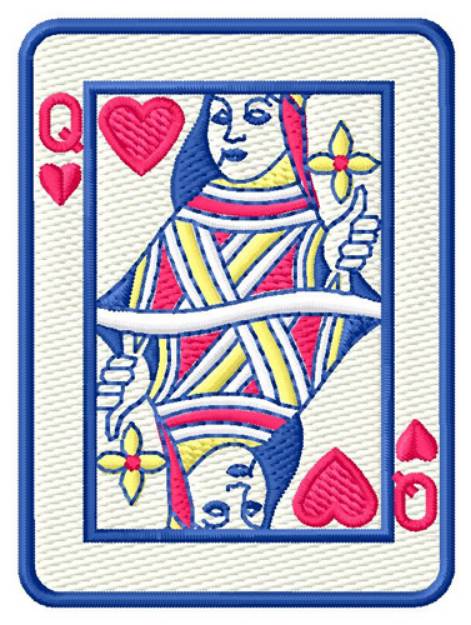 Picture of Queen of Hearts Machine Embroidery Design